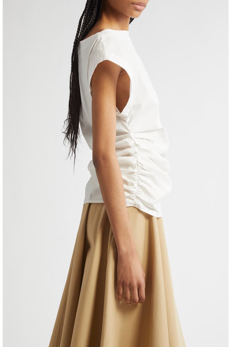 Nara Dolman Sleeve Cotton Top, Alternate, color, WHITE