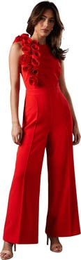 Coast Corsage Detail Pleated Jumpsuit