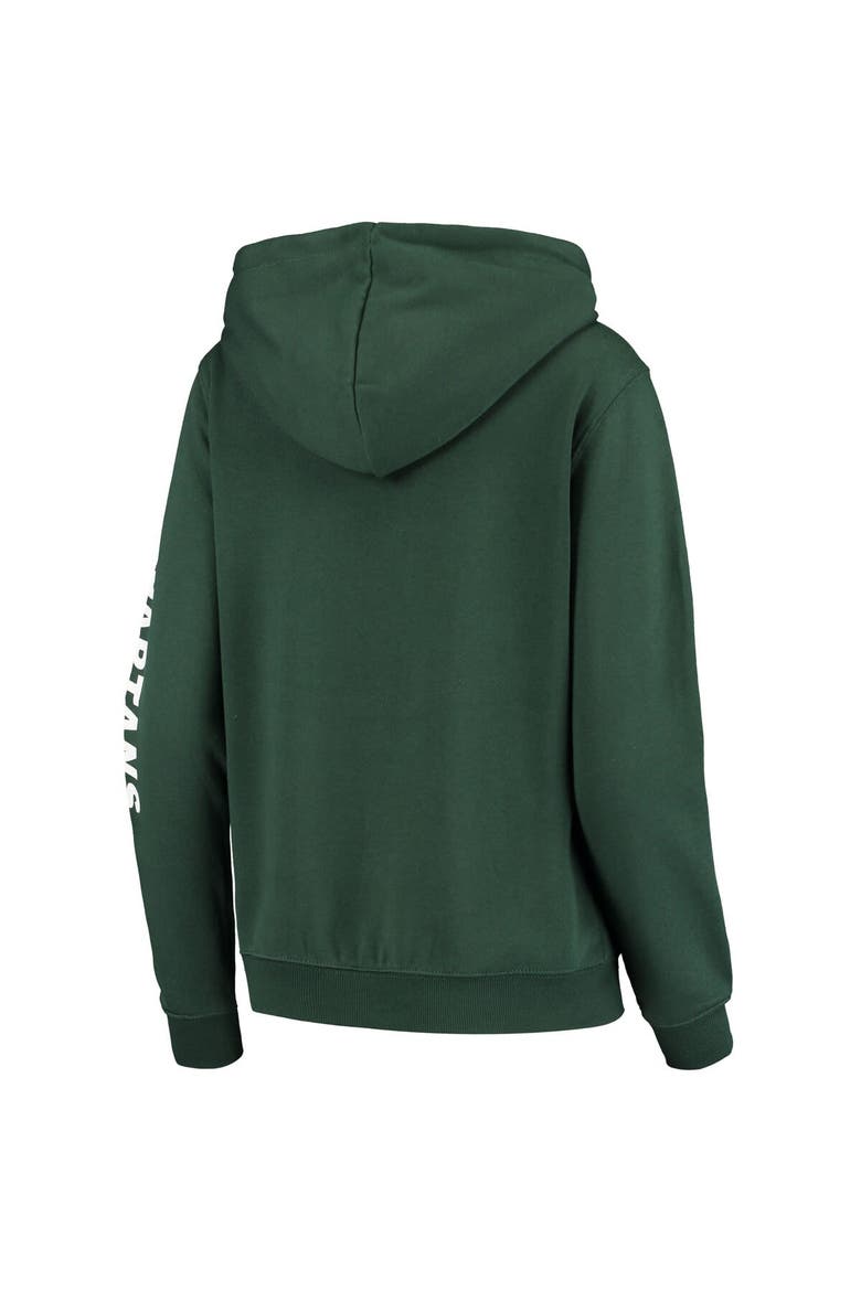 Women's Colosseum Green Michigan State Spartans Loud and Proud Pullover Hoodie, Alternate, color, Green