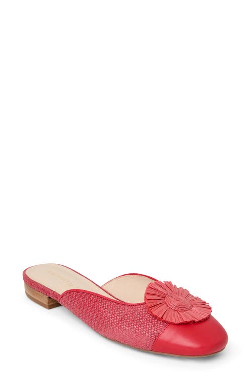 Jack Rogers Women's Tinsley Mule Flats In Fire Red/fire Red