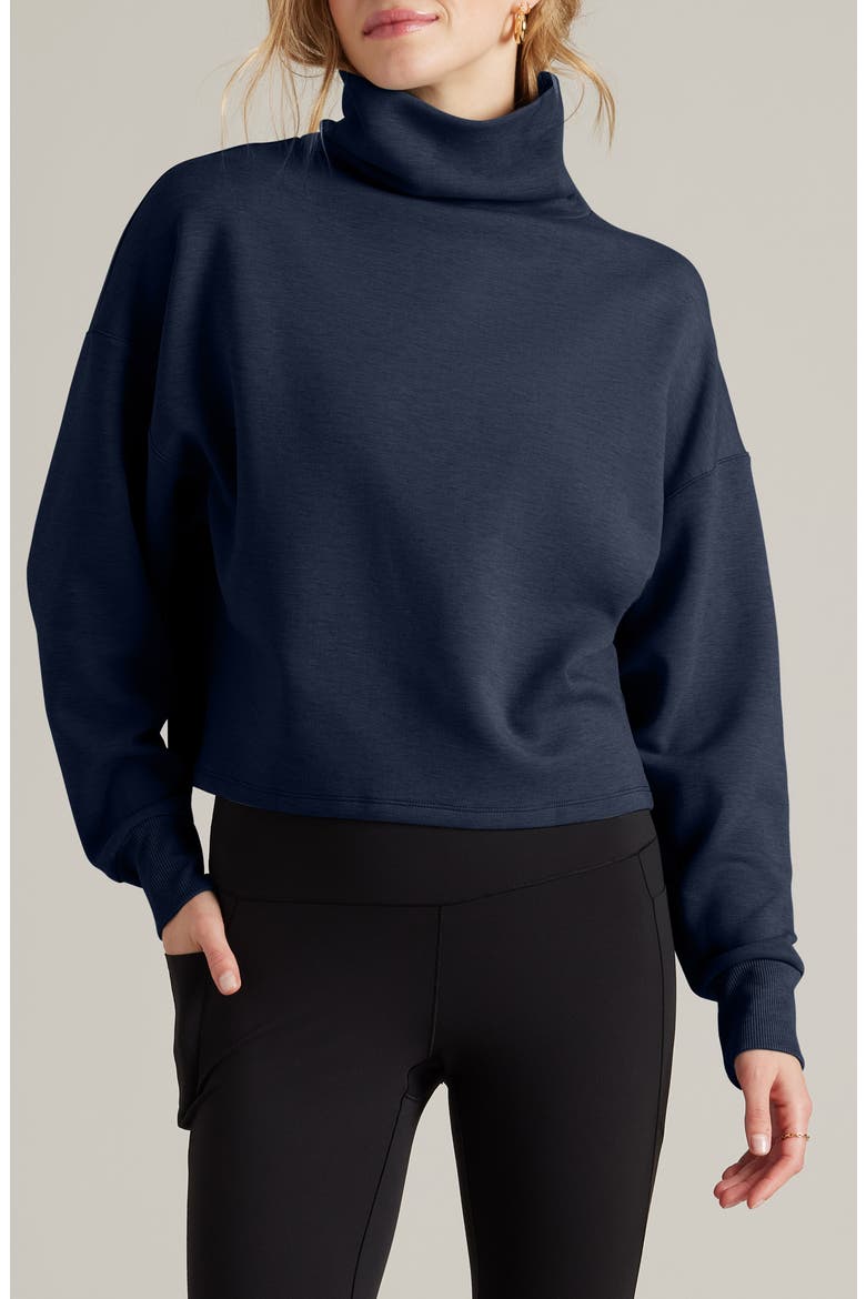 DreamGlow Mock Neck Top, Main, color, NAVY BLUE