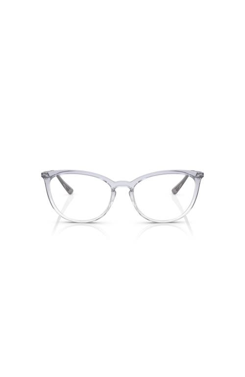 Vogue Eyewear 53mm Cat Eye Optical Glasses In Transparent