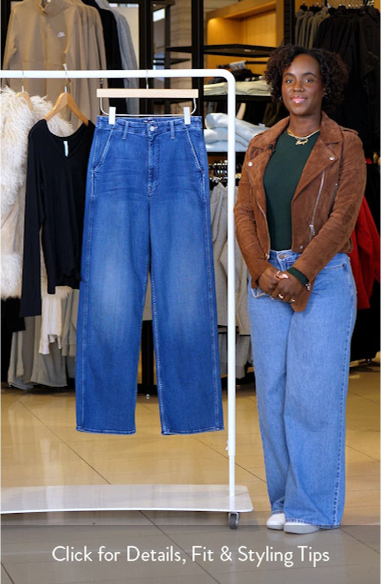 The Major Sneak Roller High Waist Wide Leg Jeans, sales video thumbnail