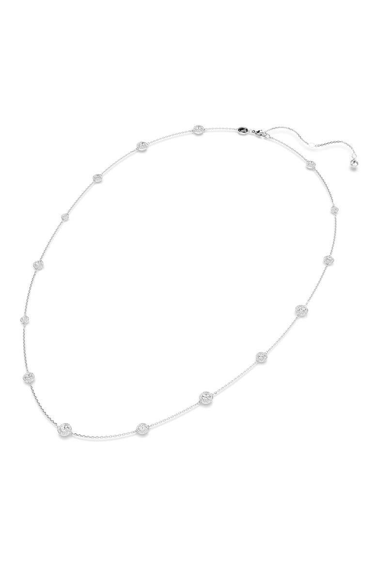 Una Angelic Strandage Necklace, Alternate, color, WHITE/ SILVER