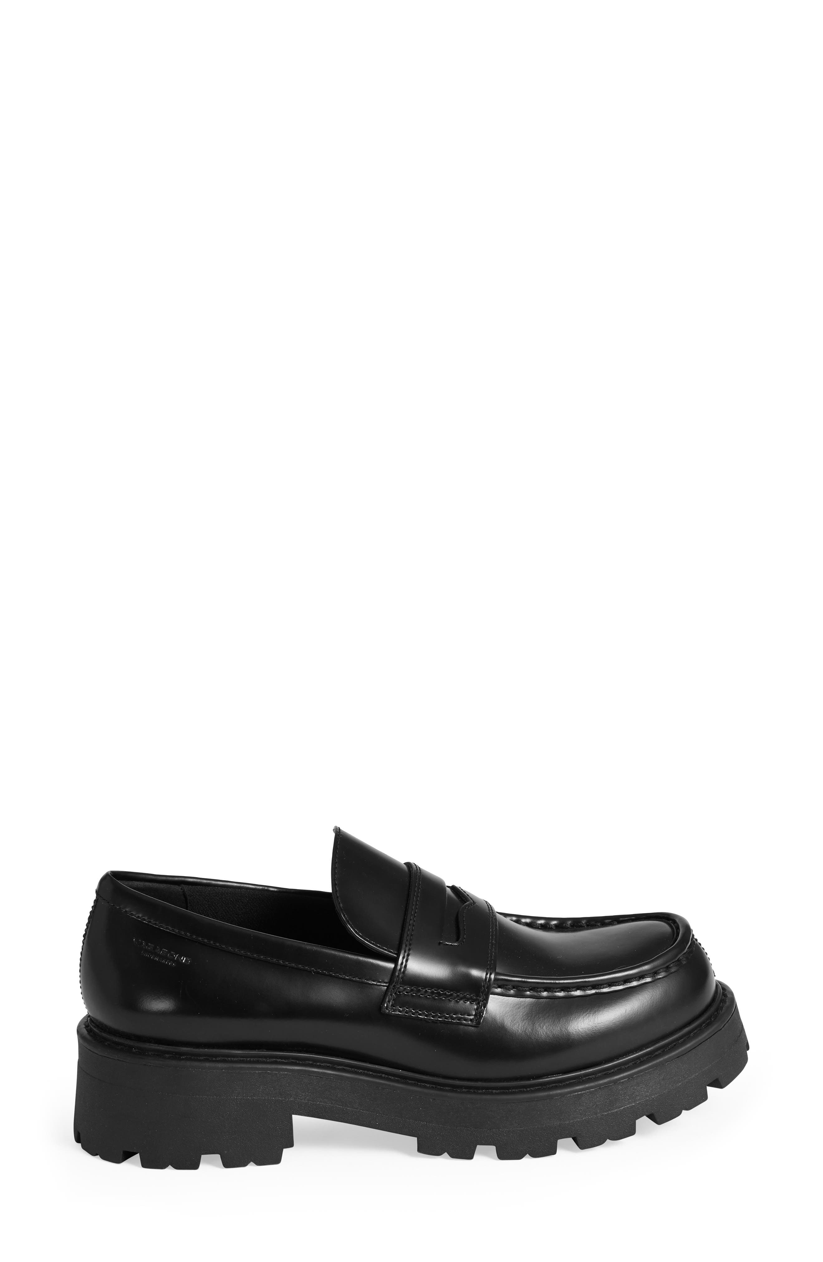 Vagabond Shoemakers Cosmo 2.0 Platform Penny Loafer, Alternate, color, Black
