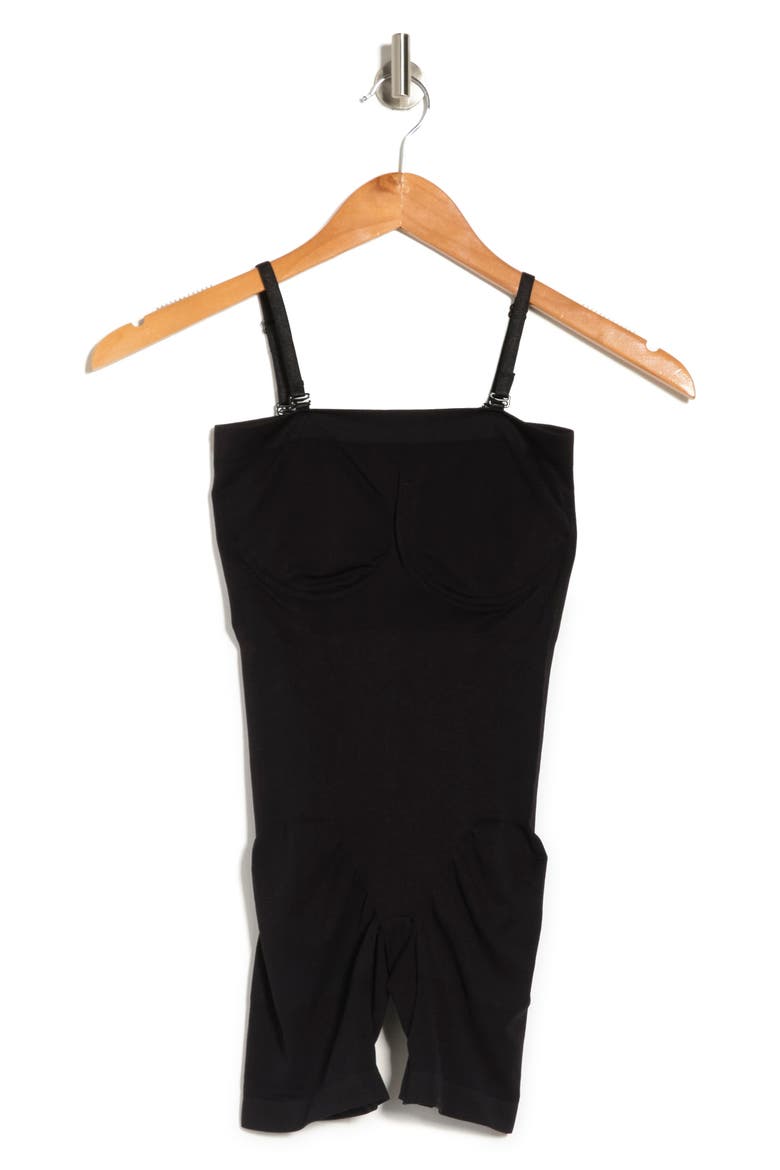 Seamless Underwire Bodysuit, Alternate, color, BLACK