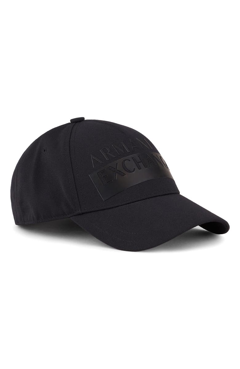 Armani Exchange Logo Baseball Cap, Main, color,