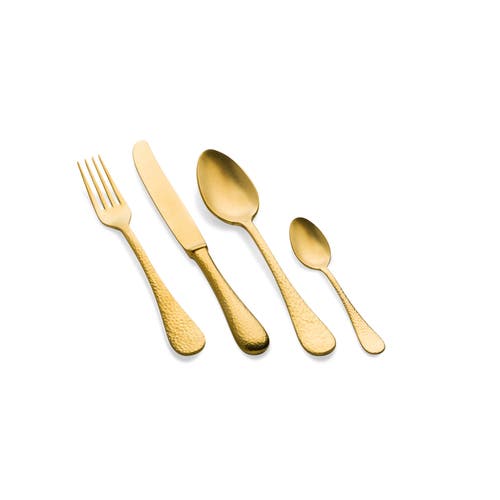 Mepra Epoque Flatware Set In Gold
