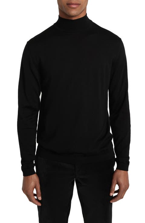 Beaudry Mock Neck Wool Blend Sweater