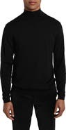 Jack Victor Beaudry Mock Neck Wool Blend Sweater