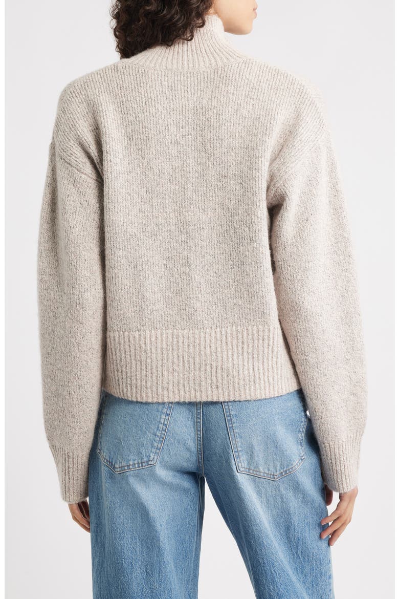 Snap Front Henley Sweater, Alternate, color, OAT