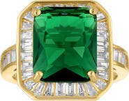 FZN Green Cubic Zirconia Cocktail Ring