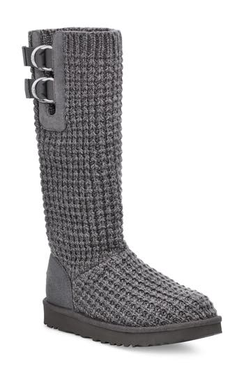 Ugg ® Solene Knit Tall Boot In Gray