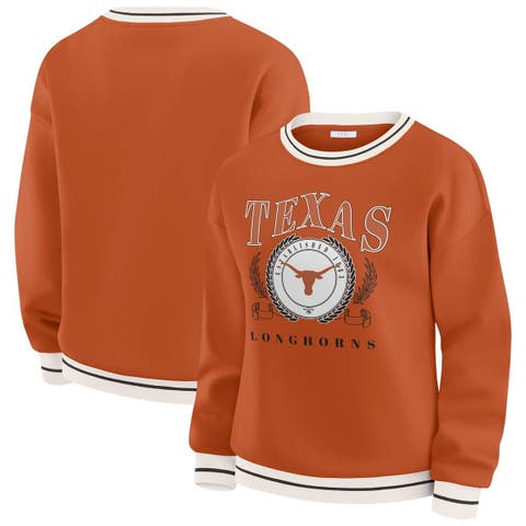 Women's WEAR by Erin Andrews Texas Orange Texas Longhorns Seal Sweatshirt