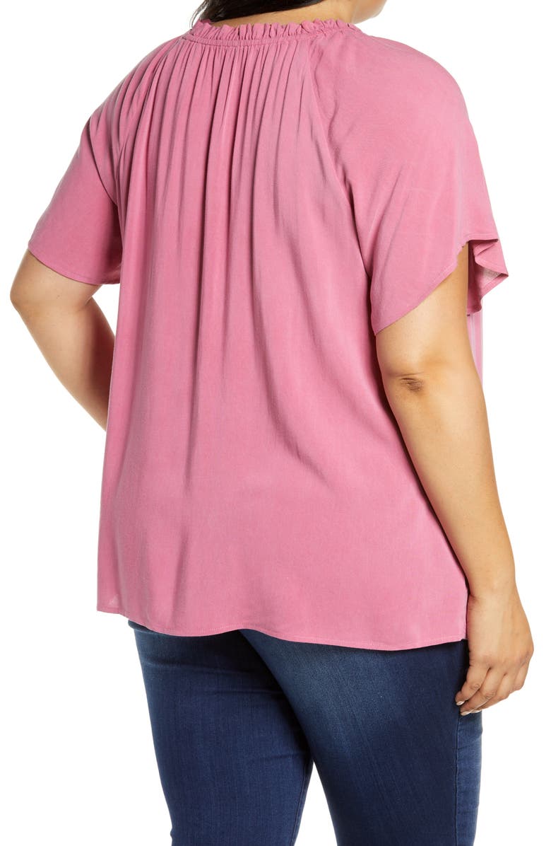 GIBSONLOOK Split Neck Blouse, Alternate, color,