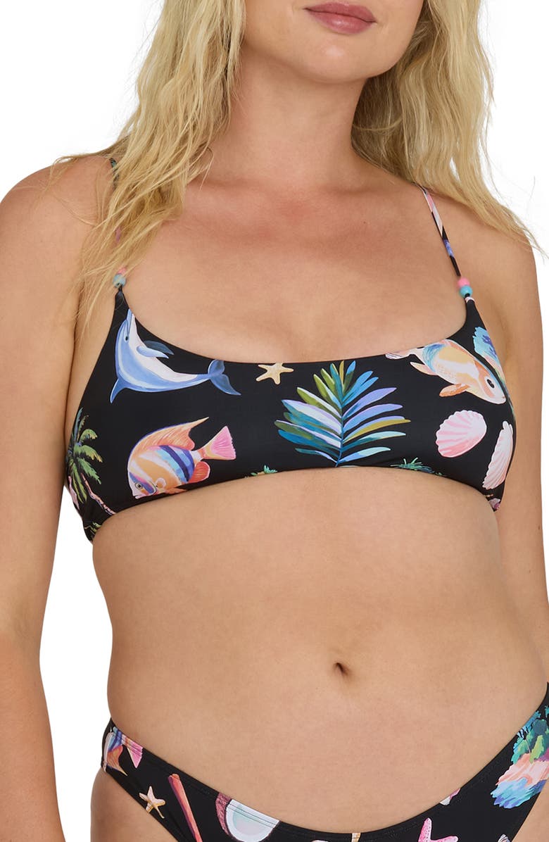 Billabong Party Wave Jaclyn Crop Bikini Top, Alternate, color, 