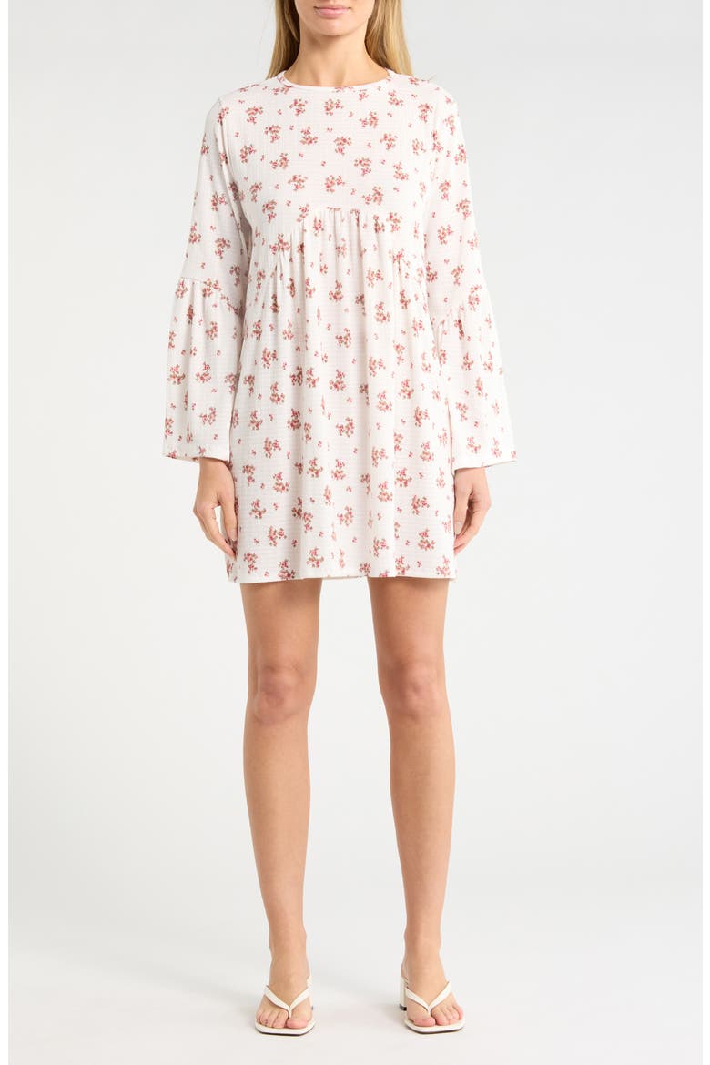 Bell Sleeve Swing Dress, Main, color, PRIMROSE PINK