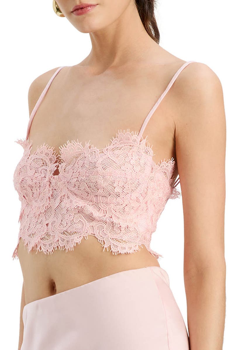 Bardot Linella Lace Bralette, Alternate, color, Petal Pink