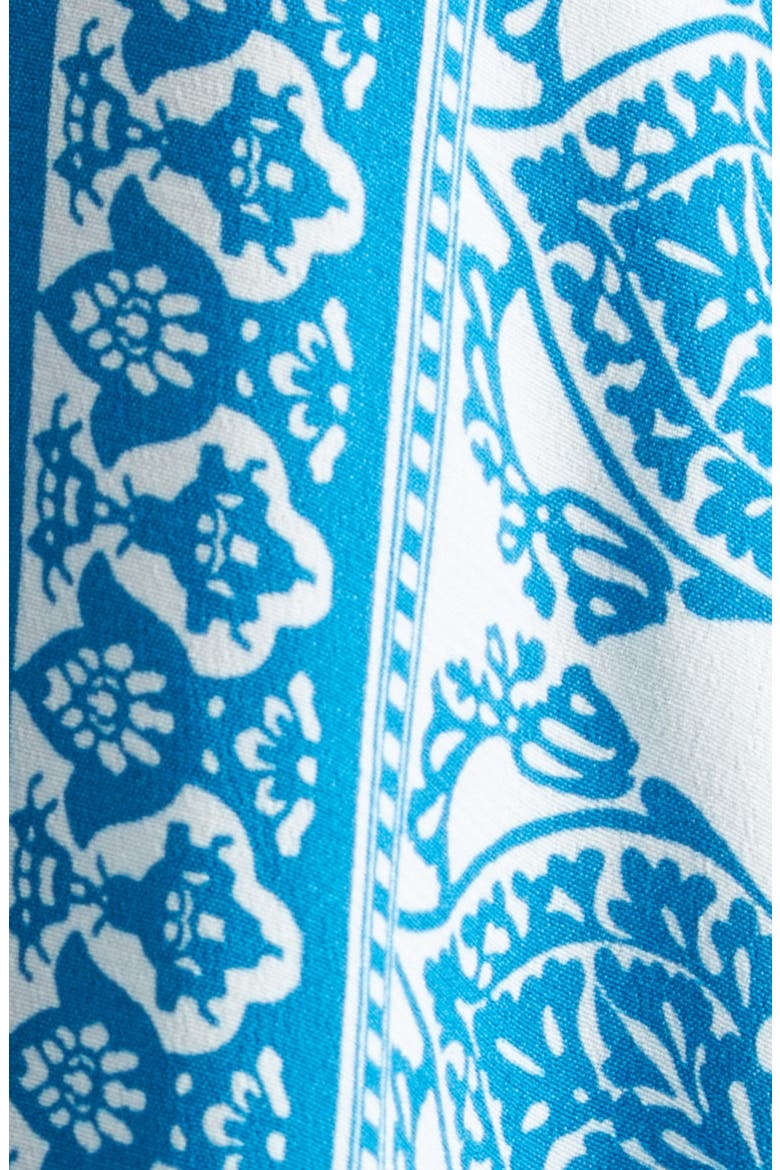 Border Print Beach Cover-Up, Alternate, color, PRINT ON WHITE BASE