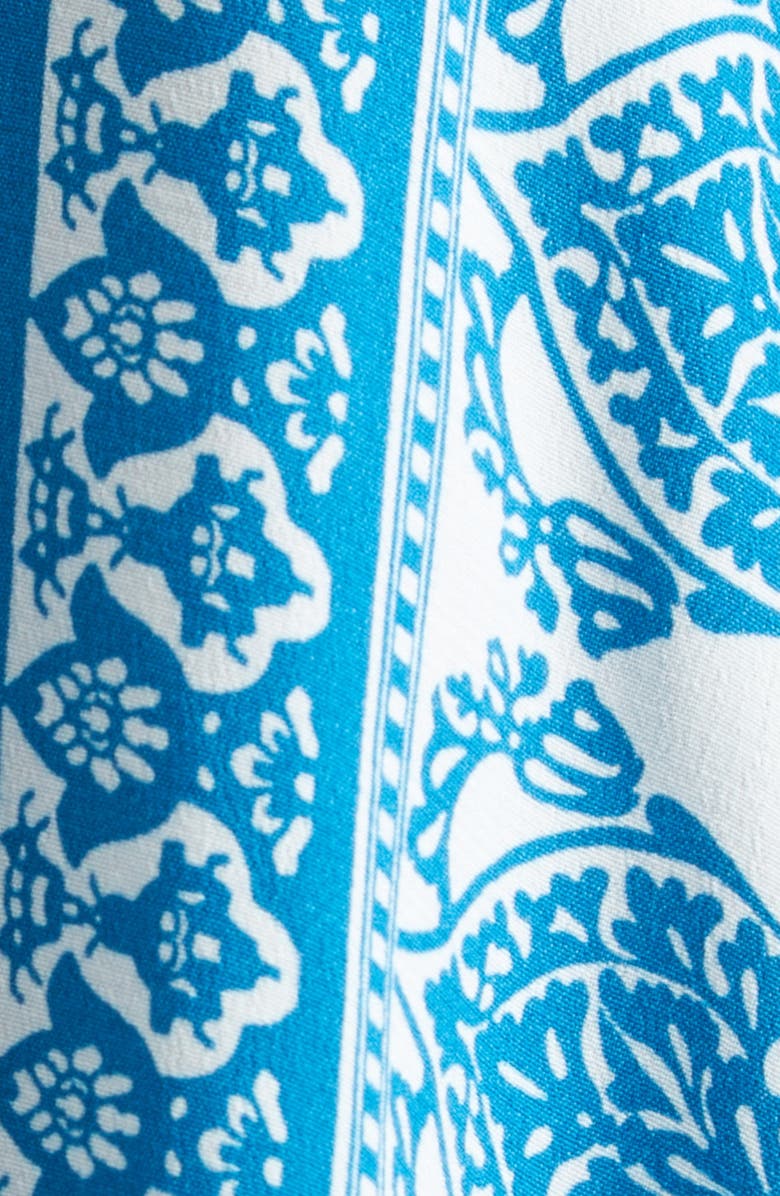 Etro Border Print Beach Cover-Up, Alternate, color, Print On White Base