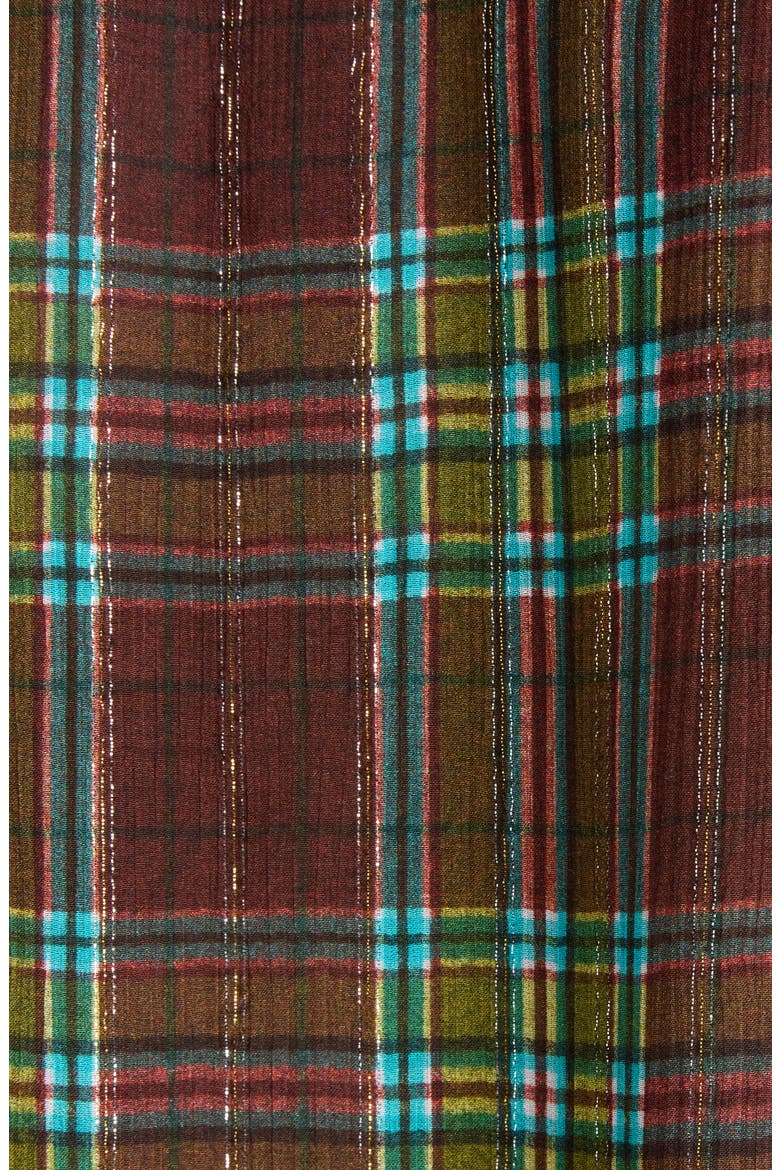 Cheers Plaid Long Sleeve Button-Down Shirt, Alternate, color, BURGUNDY