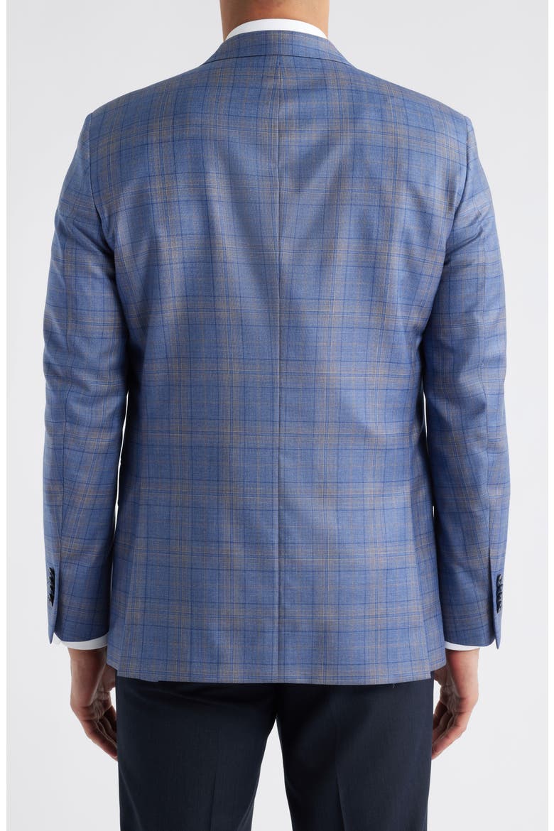 Flynn Classic Fit Plaid Wool Sport Coat, Alternate, color, LIGHT BLUE