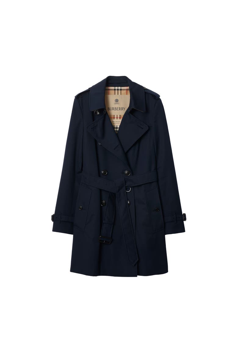 Short Chelsea Heritage Trench Coat, Main, color, Coal blue