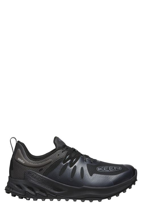 Keen Zionic Waterproof Hiking Shoe In Black/steel Grey