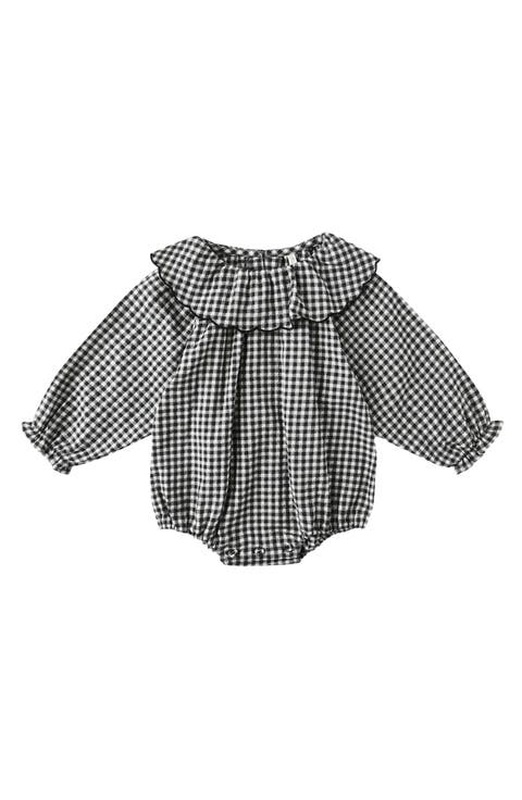 Colette Gingham Cotton Bubble Romper (Baby)