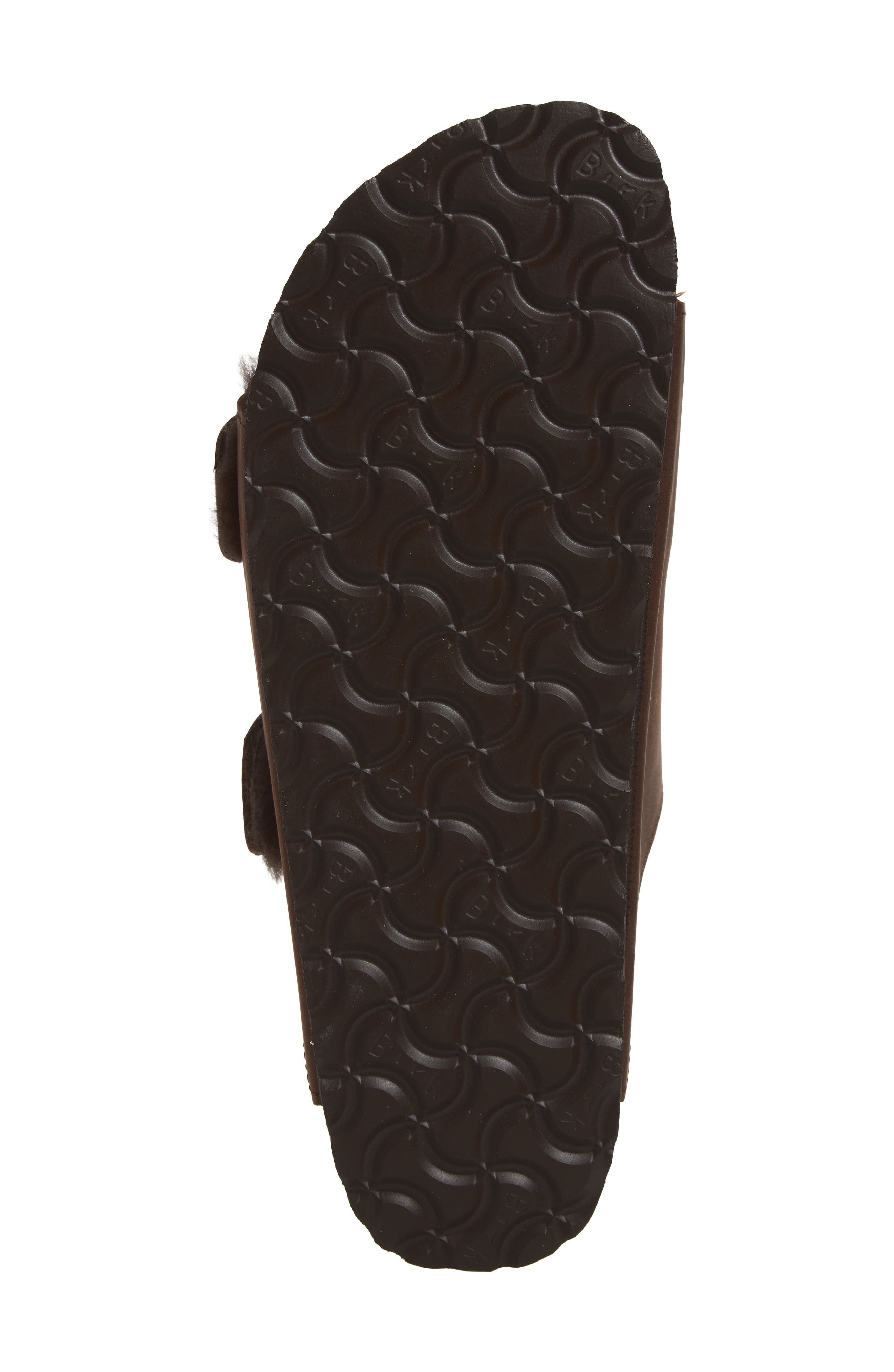 Arizona Genuine Shearling Lined Slide Sandal, Alternate, color, HABANA/ HABANA