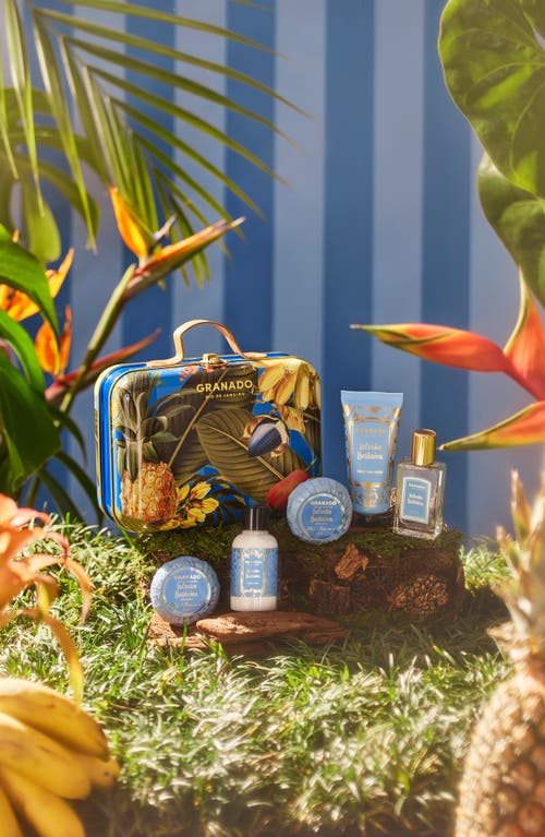 Granado The Tropical Exuberance Collection Suitcase Set In Transparent