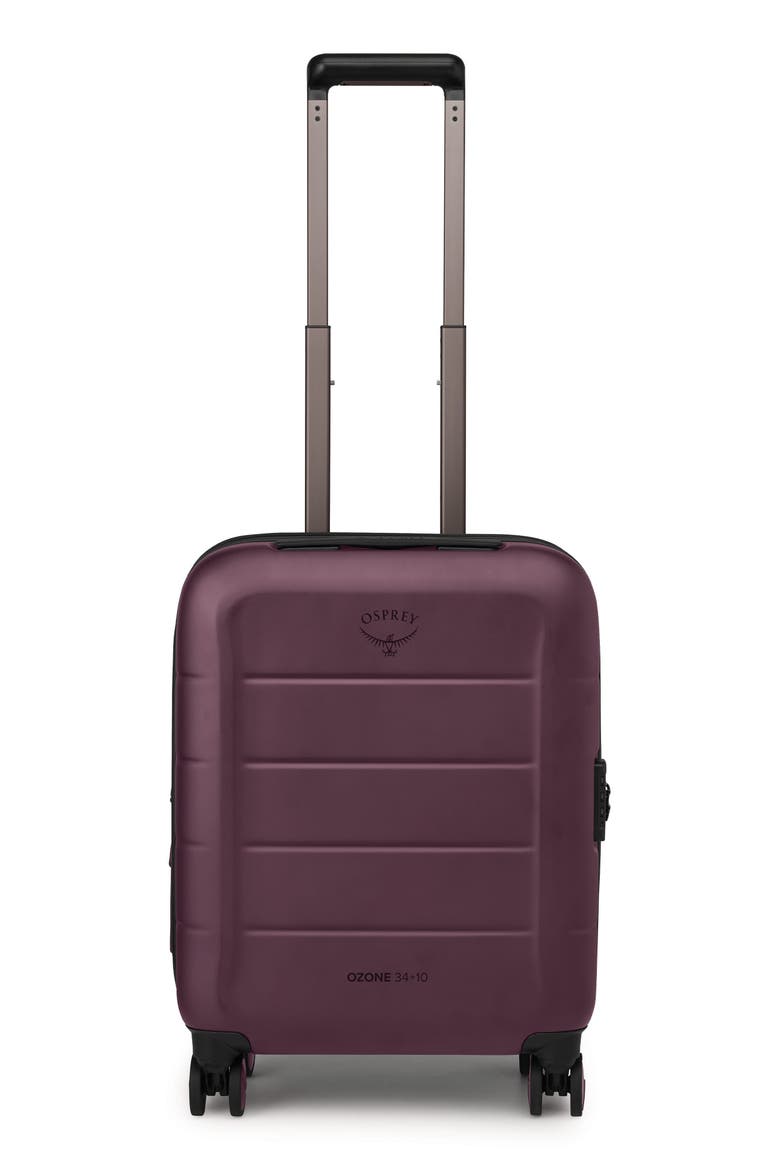 Ozone Expandable 21-Inch Hardside Spinner Carry-On Suitcase, Main, color, MOODY BURGUNDY