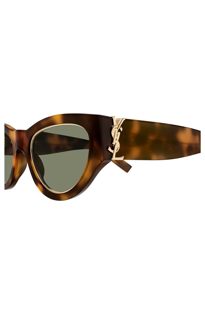 Saint Laurent SL M94 52mm Cat Eye Sunglasses, Alternate, color, Havana