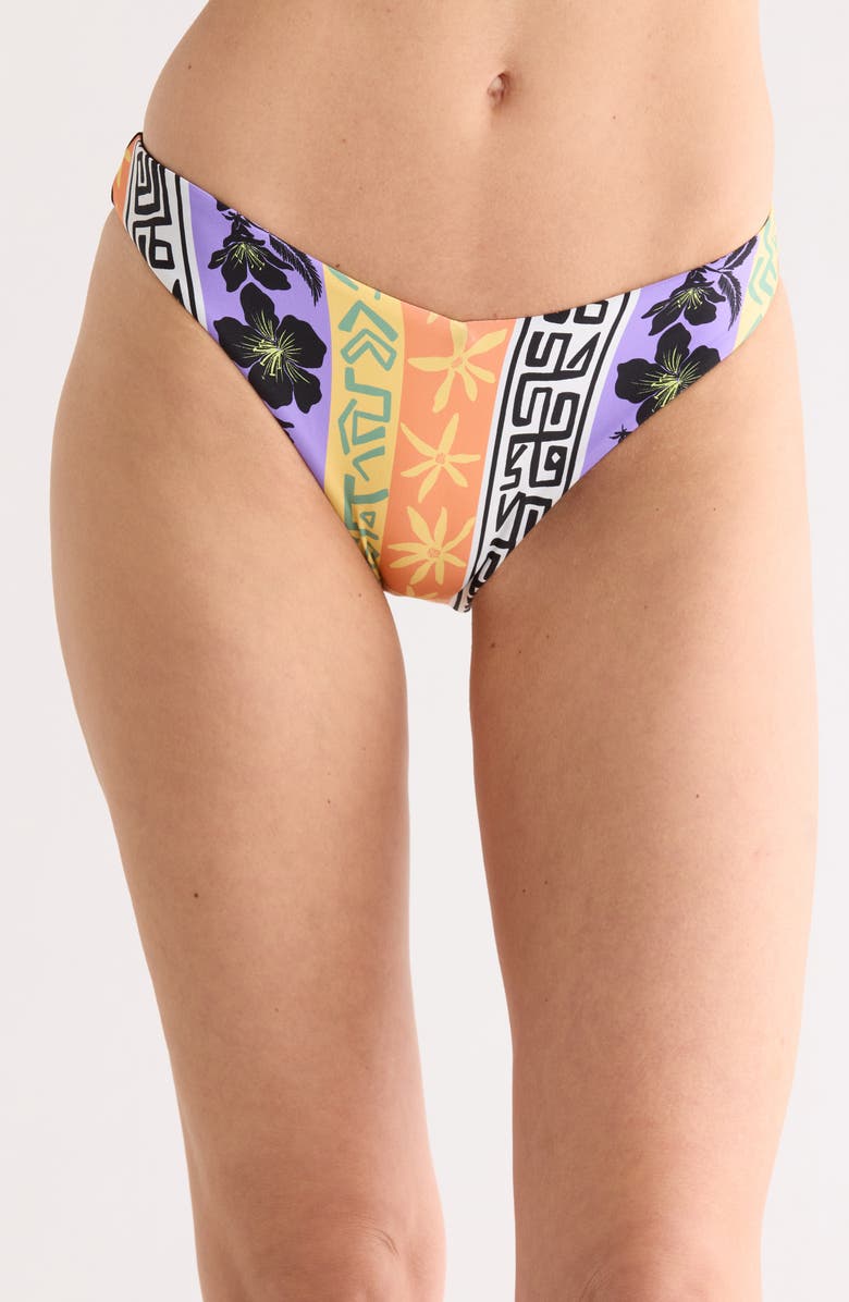 Volcom Bring It On V Bikini Bottoms, Main, color, Purple Multi