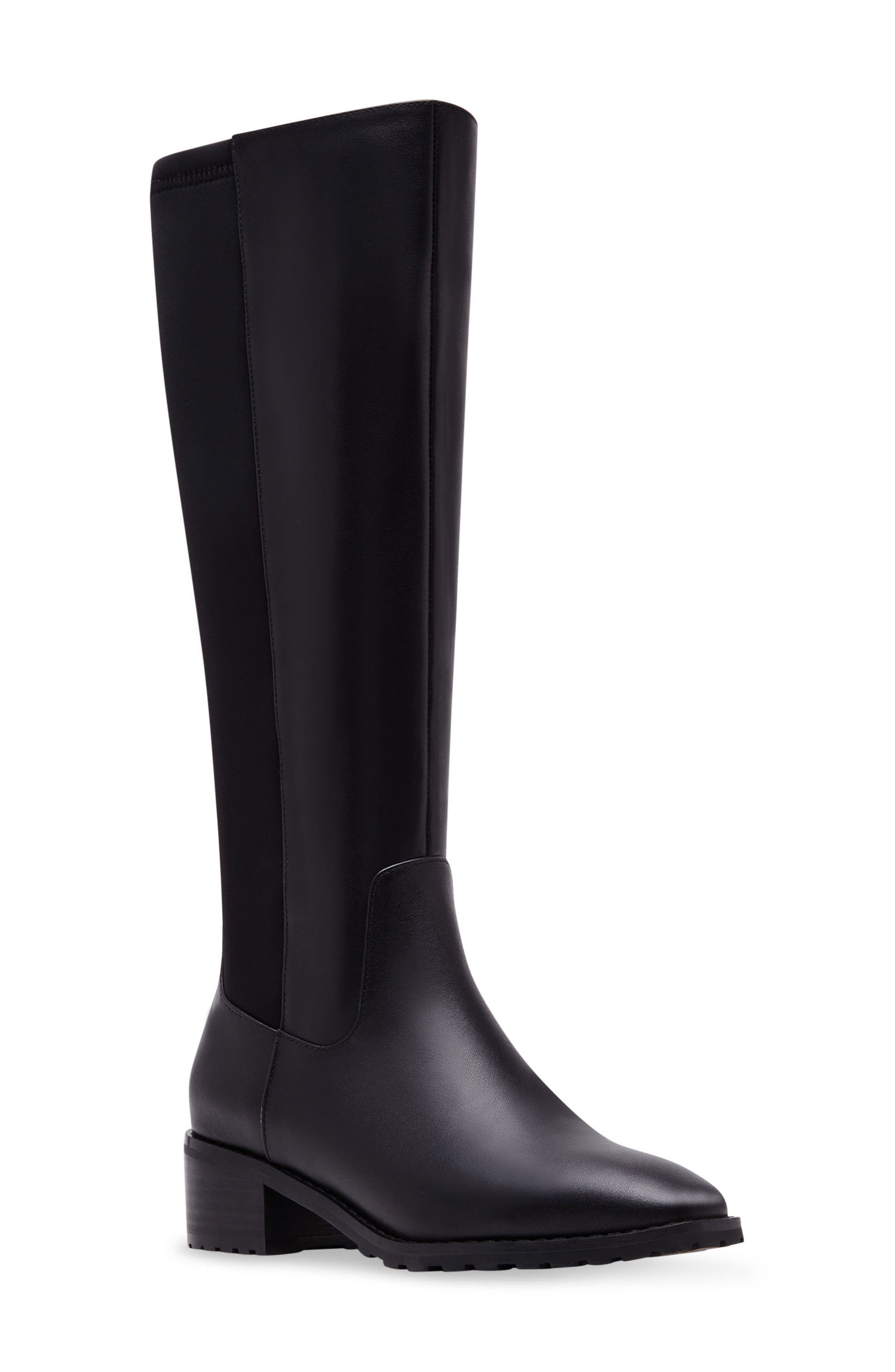 Blondo Sandy Waterproof Knee High Boot, Main, color, Black Leather