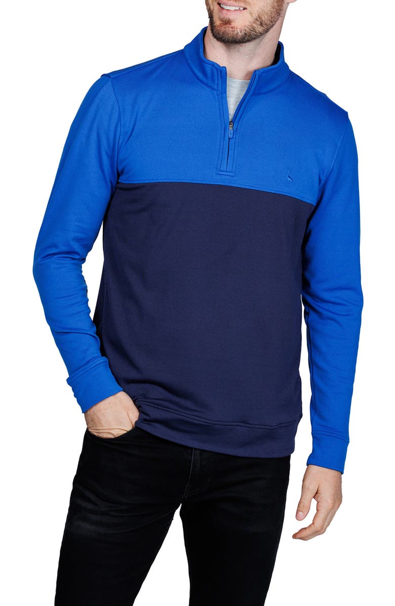 TailorByrd Quarter Zip Performance Pullover, Main, color, Royal