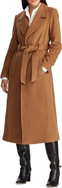 Lauren Ralph Lauren Longline Wool Blend Wrap Coat