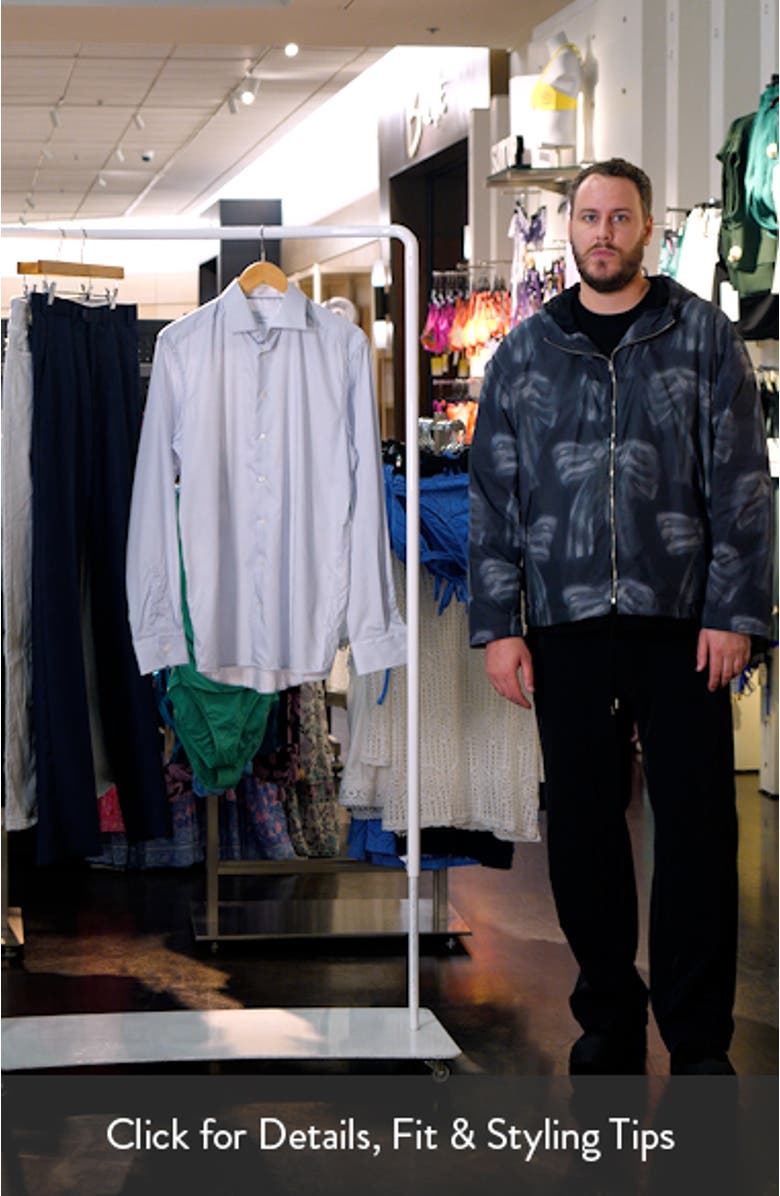 Trim Fit Pinstripe Cotton Dress Shirt, sales video thumbnail