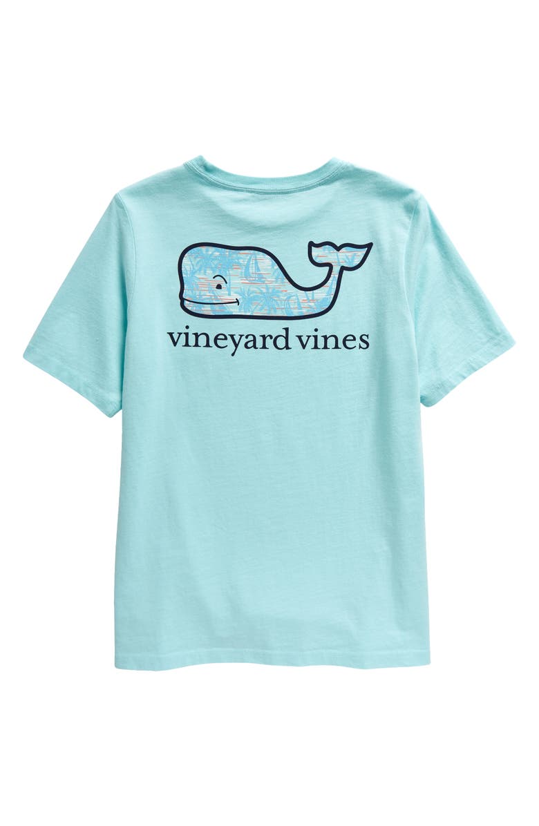 vineyard vines Kids' Palms & Sails Whale Pocket Graphic T-Shirt, Alternate, color,