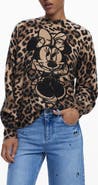 Desigual Minnie Mouse Leopard Sweater