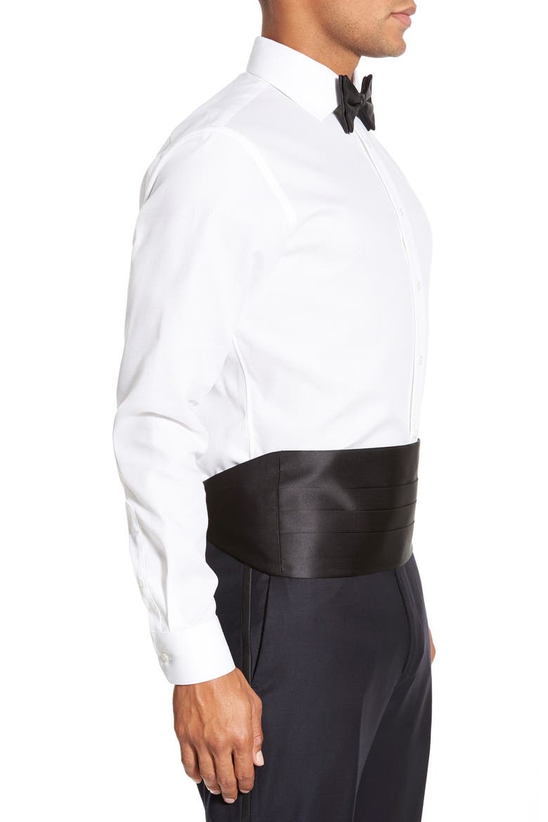 Cummerbund & Pre-Tied Bow Tie Set, Alternate, color, BLACK