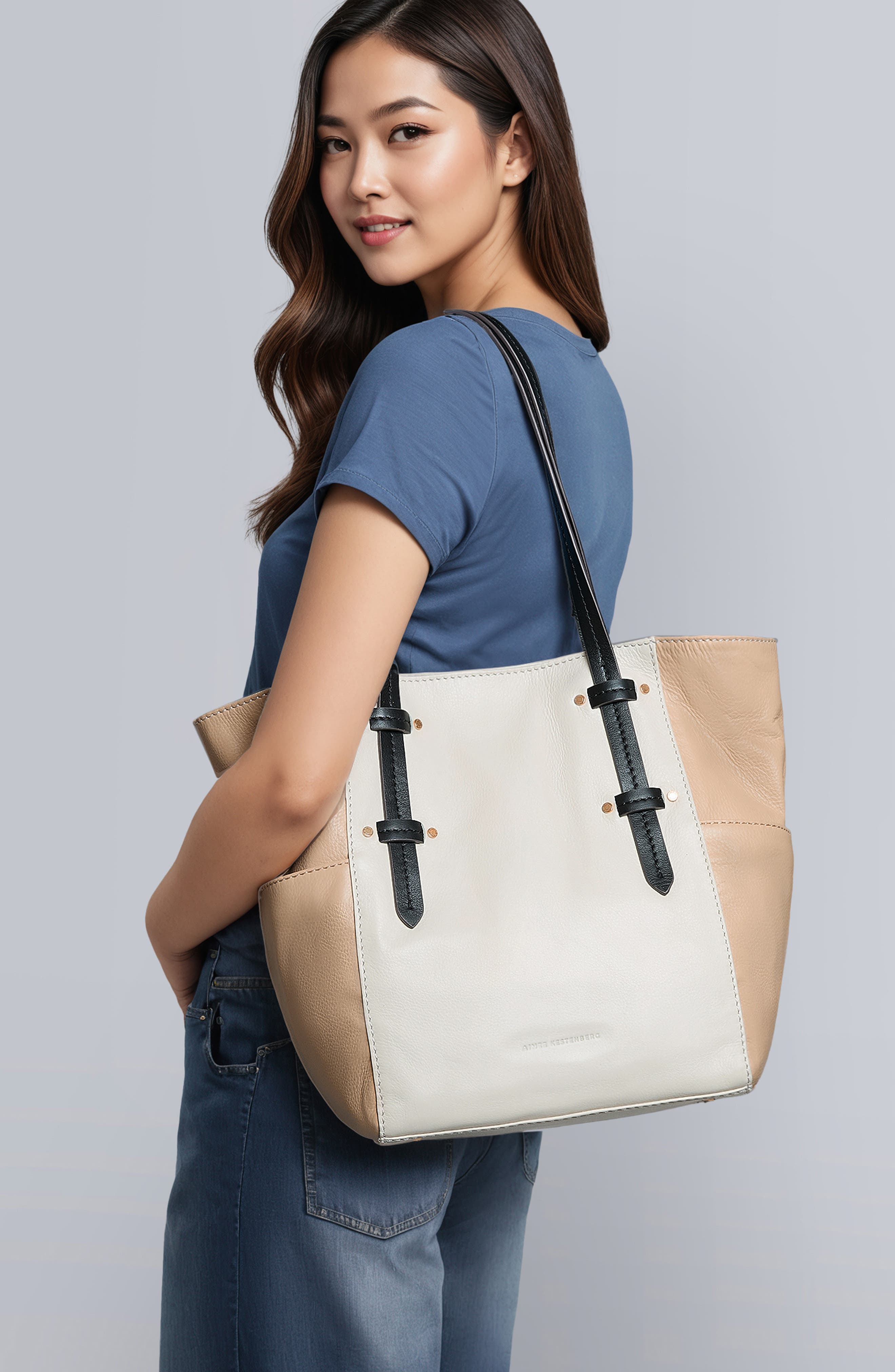 AIMEE Sullivan Tote, Alternate, color, Chalk Colorblock