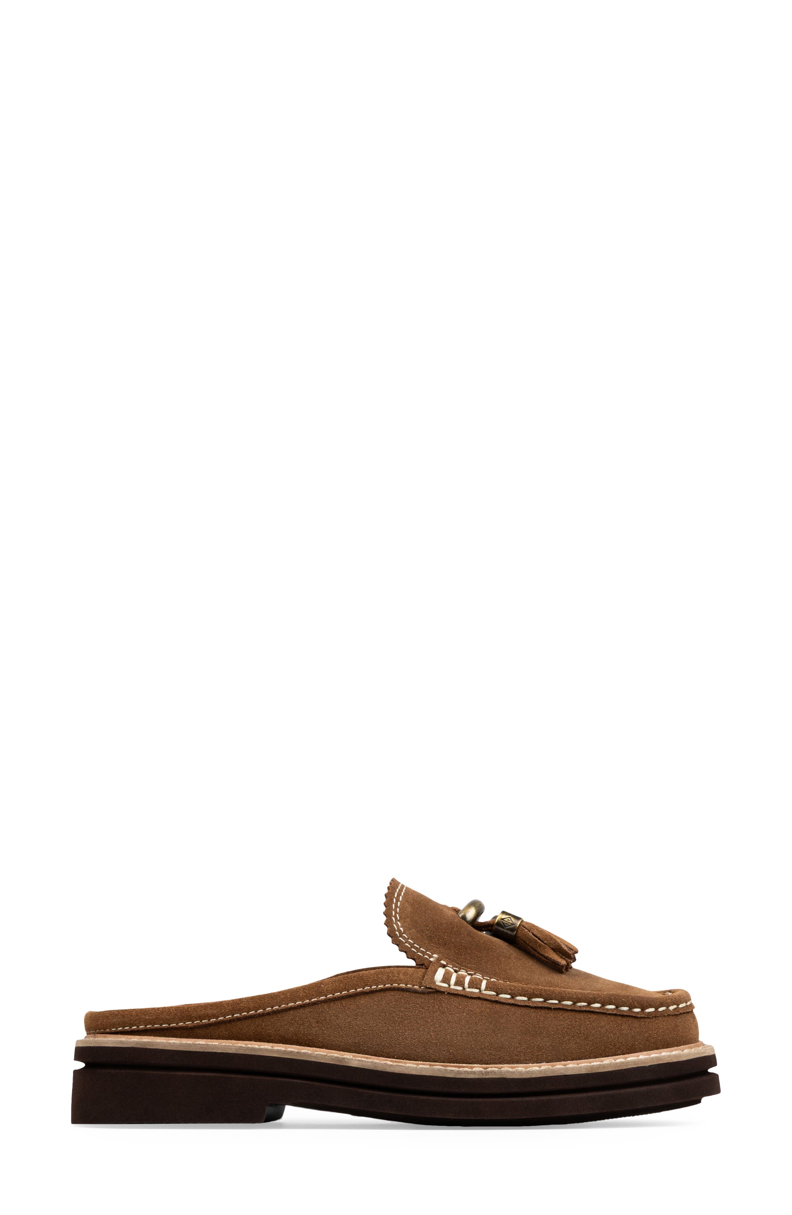 Donald Pliner Mule Tassel Loafer, Alternate, color, Saddle