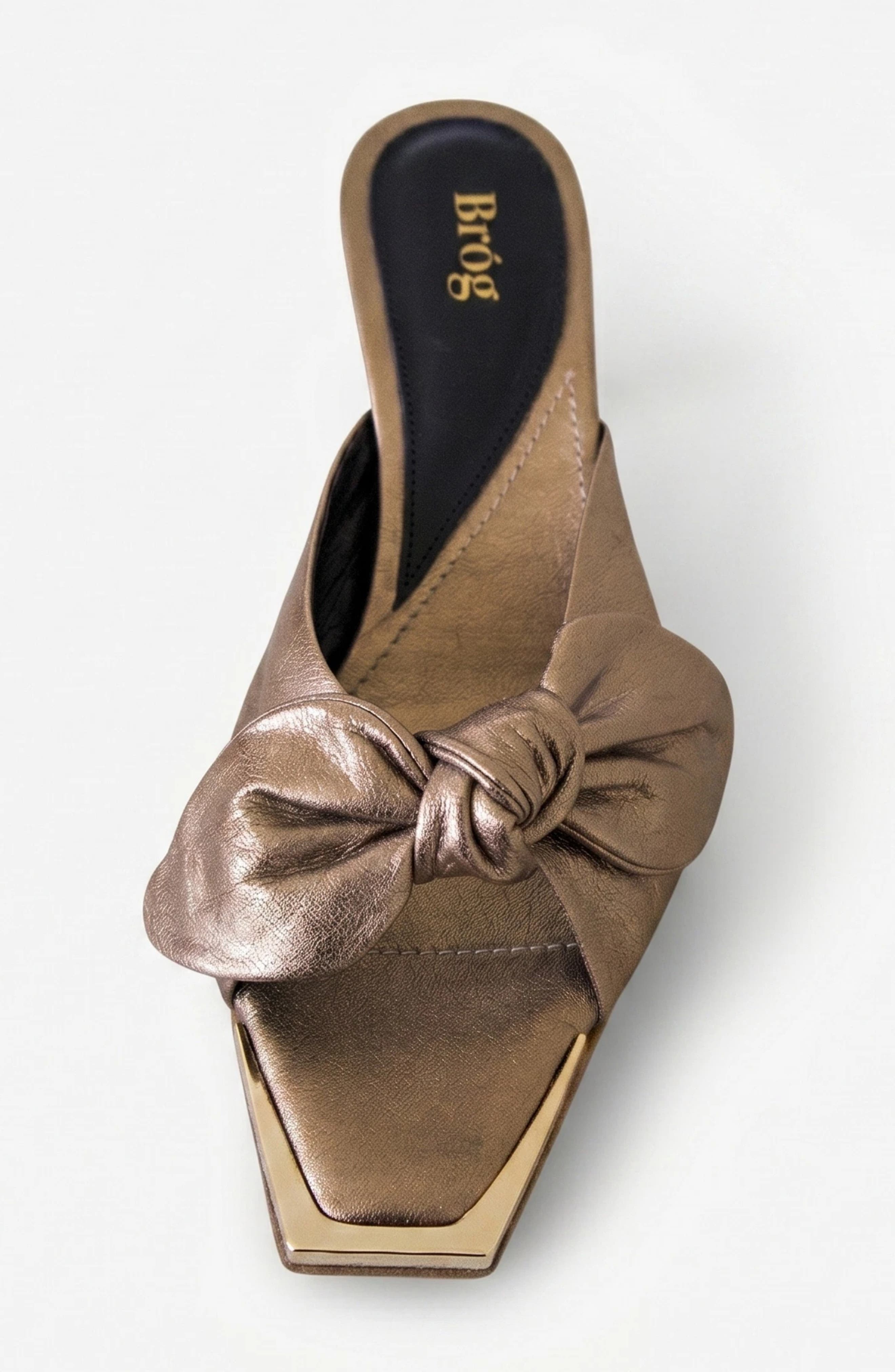 Brida Mule Kitten Heel Haumea Gold, Alternate, color, Haumea Gold
