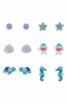 Leith 6-Pack Under the Sea Assorted Stud Earrings