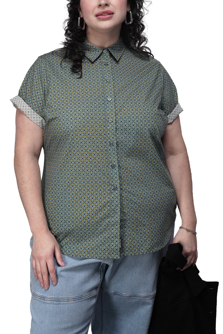 The Essential Oxford Button Up, Alternate, color, MOSAIC DARK TEAL
