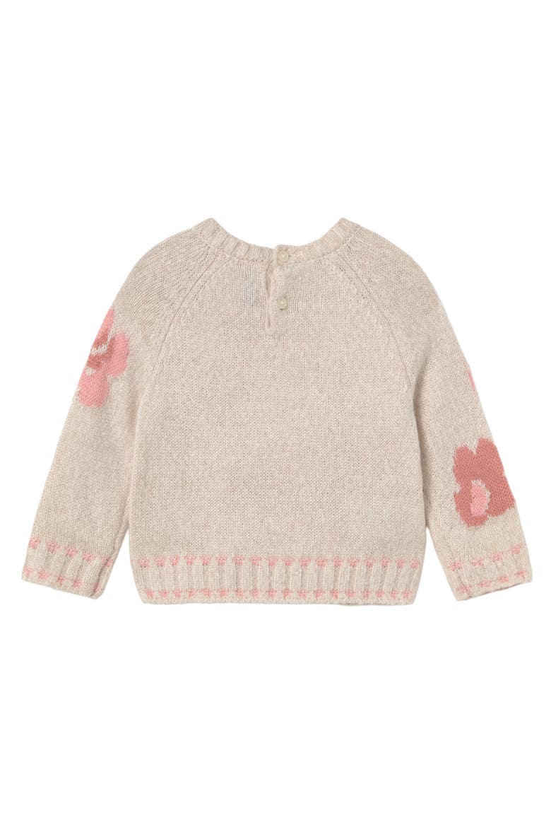 Petal Jaquard Jumper, Alternate, color, Ivory