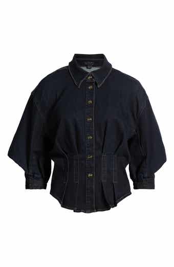 Nancy Cotton Blend Stretch Denim Shirt