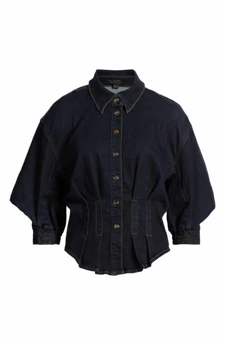 Nancy Cotton Blend Stretch Denim Shirt