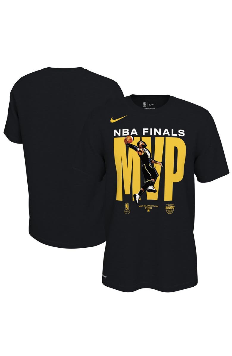 Nike Men's Nike LeBron James Black Los Angeles Lakers 2020 NBA Finals Champions MVP T-Shirt, Main, color, 